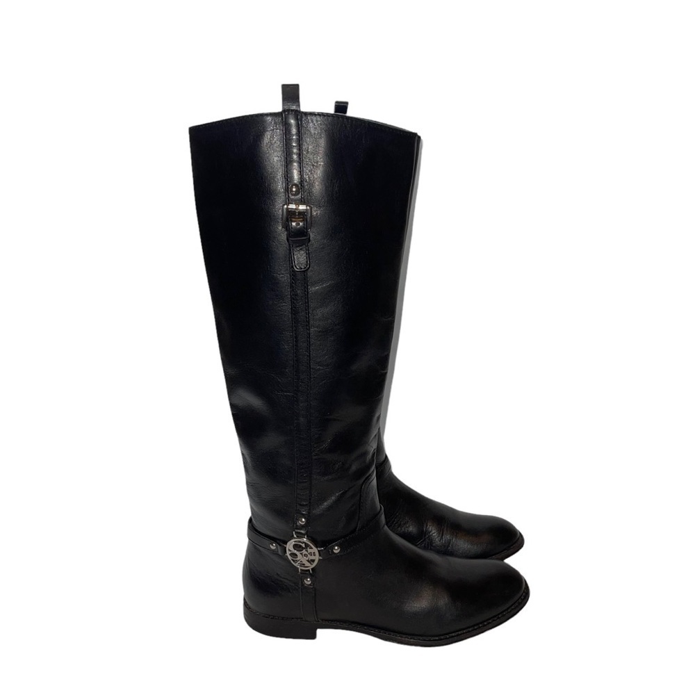 Coach Mulan Black Leather Knee High Riding Boots Size 6 - Picture 5 of 7